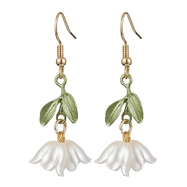 Акриловые серьги болтаться, с 304 нержавеющей стали серьги крючки, цветок