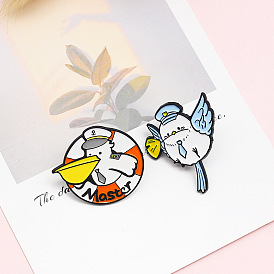 Adorable Bird Friends Singing Contest Enamel Pins - Cute Animal Badges for Besties