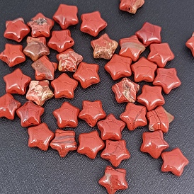 Natural Red Jasper Beads, Star