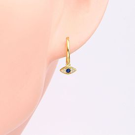 Minimalist Devil Eye Earrings in S925 Silver for Girls with Unique Design