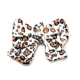 Акриловые подвески, бант с леопардовым принтом и петлей