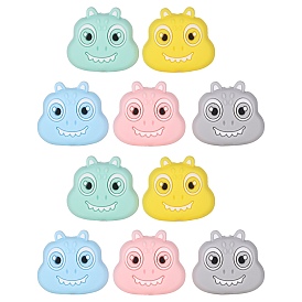 10Pcs 5 Colors Cartoon Dinosaur Silicone Beads
