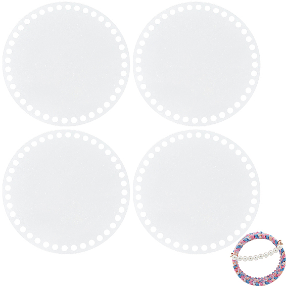 Плоский круглый акриловый лист, самодельные сумки инструменты, материал для вязаной сумки