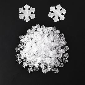 Perles acryliques transparentes, flocon de neige