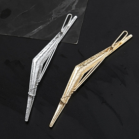 Alloy Hollow Geometric Hair Pin, Ponytail Holder Statement, Hair Accessories for Women Girls