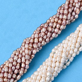 Нити из натурального культивированного пресноводного жемчуга, рис, класс А