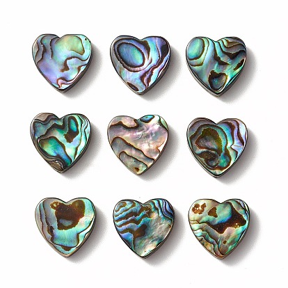 Abalone Shell/Paua Shell Beads, Heart