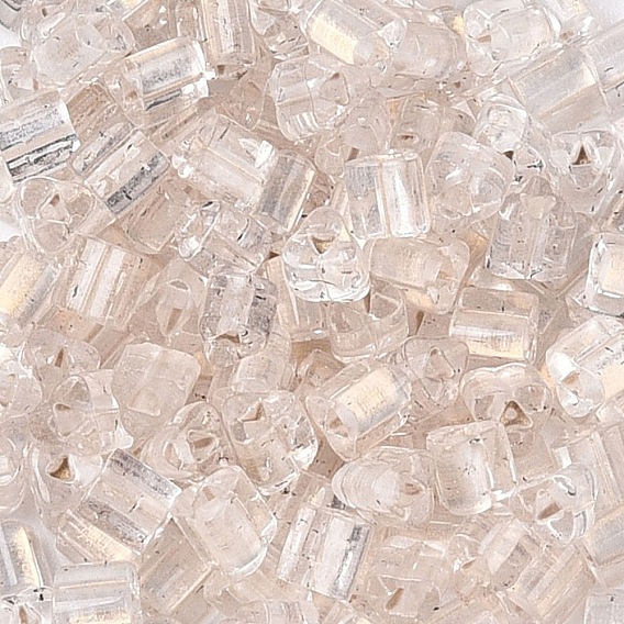 6/0 прозрачный внутри цветной стеклянный бисер, треугольные