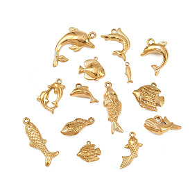 304 подвески из нержавеющей стали, ионное покрытие (ip), реальный 18 k позолоченный