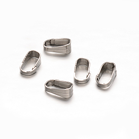 201 из нержавеющей стали оснастки на поруки, 6x3.5x2.5 мм, внутренний диаметр: 5.5x2.5 мм