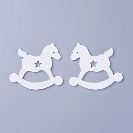 Подвески из тополя, окрашенные, троянский конь