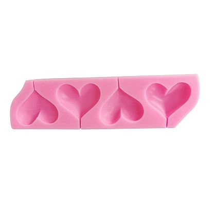 Food Grade Silicone Molds, Fondant Molds, For DIY Cake Decoration, Chocolate, Candy, Rectangle with Heart