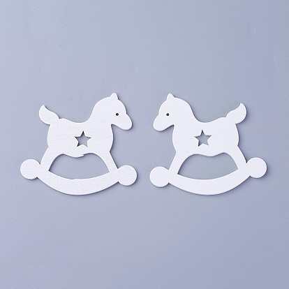 Подвески из тополя, окрашенные, троянский конь