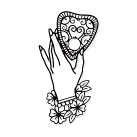 Железные настенные художественные украшения, для парадного крыльца, гостинная, кухня, матовый стиль