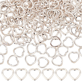 200шт. оправы из бисера из сплава в тибетском стиле, сердце