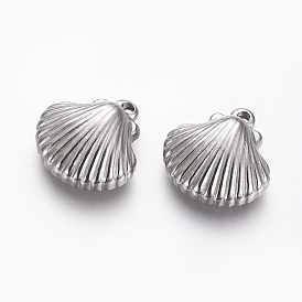 304 Stainless Steel Pendants, Shell
