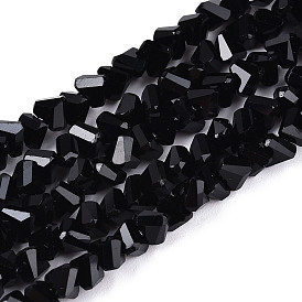 Непрозрачное стекло бисер нитей, треугольные, граненые