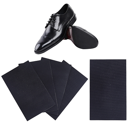 8Pcs 2 Styles Self-adhesive Synthetic Rubber Non-slip Shoe Sole Pad, Rectangle
