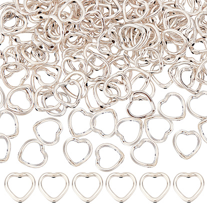 200шт. оправы из бисера из сплава в тибетском стиле, сердце