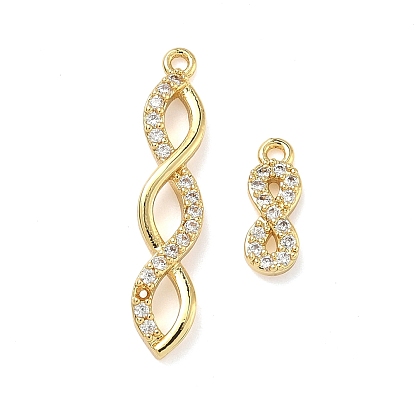 Латунные микро проложить кубического циркония подвески, реальный 18 k позолоченный