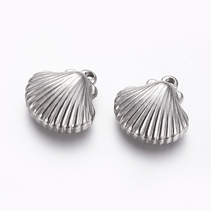 304 Stainless Steel Pendants, Shell