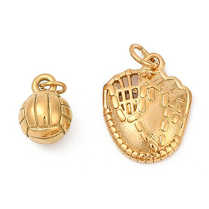 304 подвески из нержавеющей стали, с целью перехода в кольце, реальный 18 k позолоченный, перчатки для бейсбола и волейбола