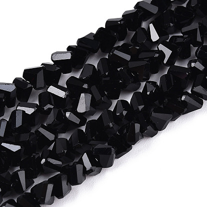 Непрозрачное стекло бисер нитей, треугольные, граненые