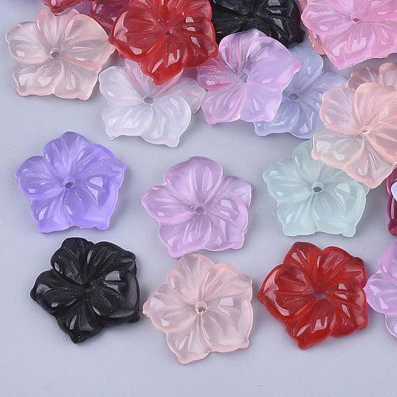 Translucent Resin Beads, Flower