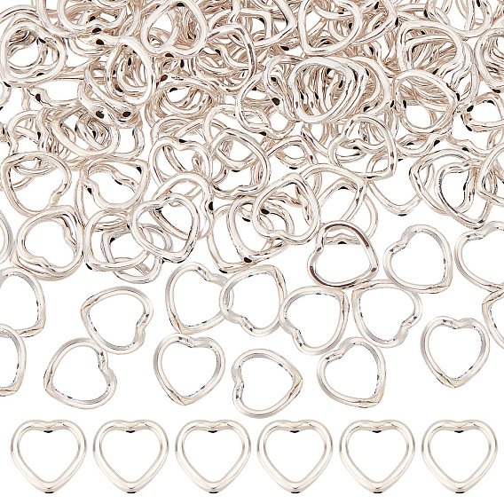 200шт. оправы из бисера из сплава в тибетском стиле, сердце