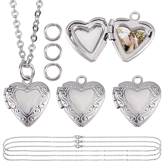 Сделай сам 316 наборы для изготовления ожерелий с подвесками из нержавеющей стали