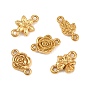 304 Stainless Steel Connector Charms, Flower Links, Ion Plating(IP), Long-Lasting Plated