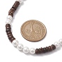 Natural Coconut Column and Shell Pearls Bead Necklaces for Women
