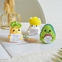 3D Mini Yarn Doll Crochet Plant Ornaments for Home Car Office Table