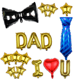 Aluminum Balloon Set, for Father's Day Theme Party Festival Home Decorations