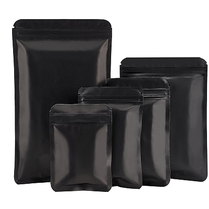150Pcs 5 Style PET Matte Resealable Bags, Zip Top Bags, Top Seal Thin Bags, Rectangle