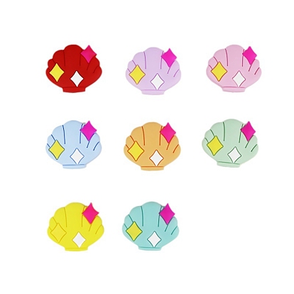 Food Grade Silicone Focal Beads, Shell