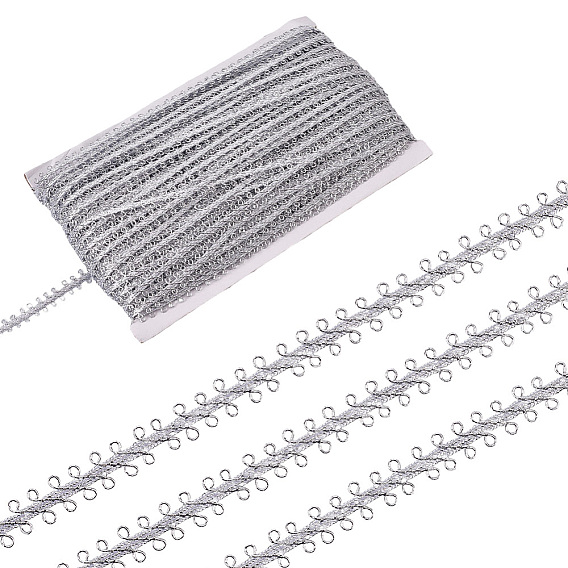 Плетеная кружевная лента из полиэстера, для аксессуаров для одежды, украшение подарка