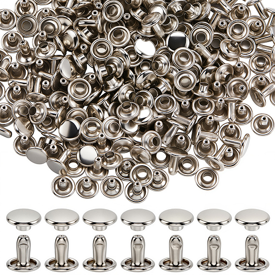 120 устанавливает железные декоративные заклепки, для одежды сумка обувь кожаная поделка, грибы / купол