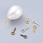 Iron Screw Eye Pin Peg Bails, for DIY Jewelry Making Crafts