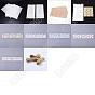 Rectangle Greaseproof Wrapping Paper, Paper Baking Bags, Jute Cord and Cardboard Display Cards, for Bakeware, Food & Cake