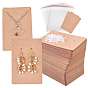 Cardboard Paper Necklace and Earring Display Cards & Plastic Ear Nuts & OPP Cellophane Bags Kits