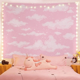 Polyester Cloud Pattern Wall Hanging Tapestry, for Bedroom Living Room Decoration, Rectangle