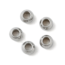 RONDELLE 201 из нержавеющей стали бусины распорных, 3x2 мм, отверстие : 1.5 мм