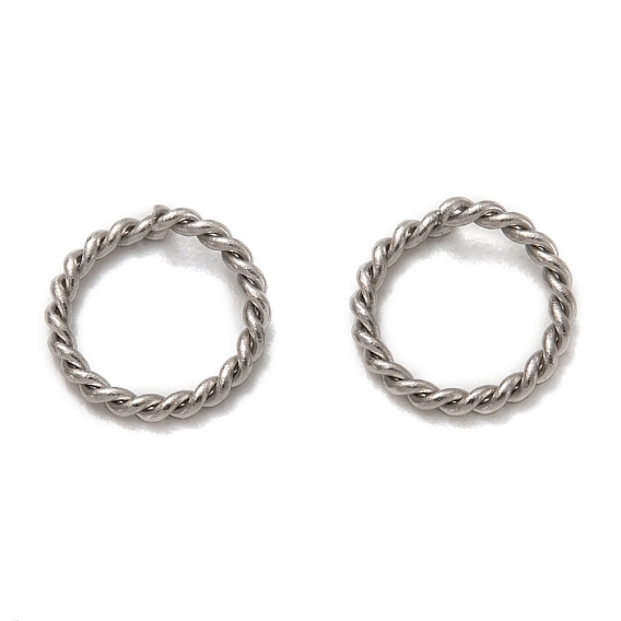 304 gedrehte Biegeringe aus Edelstahl, offene Ringe springen