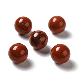 Natural Red Jasper Beads, No Hole/Undrilled, Round