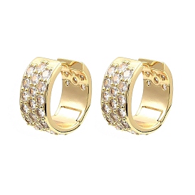 Brass with Cubic Zirconia Cuff Earrings, Long-Lasting Plated, Lead Free & Cadmium Free