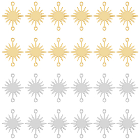 60шт 2 цвета латунные соединительные подвески, солнечные ссылки