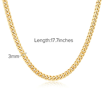 Stylish Unisex Gold Plated Titanium Steel Snake Chain Necklace - Durable and Versatile!