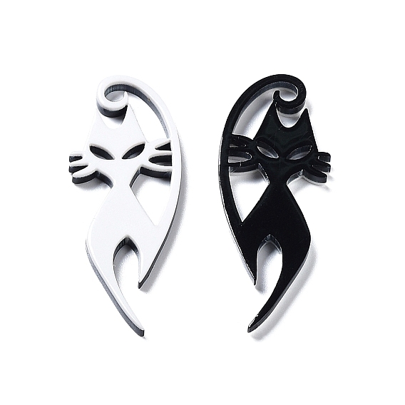 Акриловые подвески, подвески в форме кошки