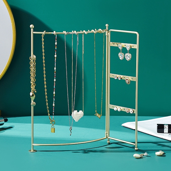 Прямоугольные железные подставки для украшений сережек и ожерелий